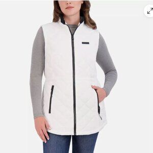 Nautica Ladies' Quilted Anorak Vest - White - S - New